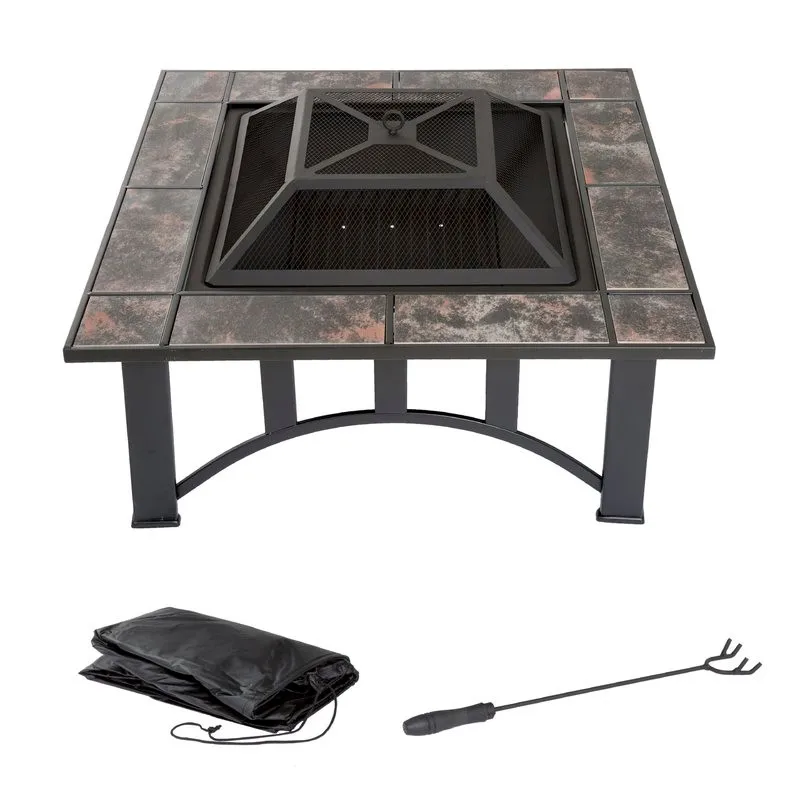 Uniflame Slate Mosaic Propane Fire Pit Table With Free Cover Buy