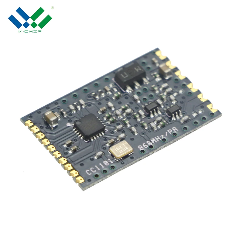 
High Power 1KM 20dbm CC1101 PA Digital FSK TX RX 433MHz 868MHz Module for Remote Control 