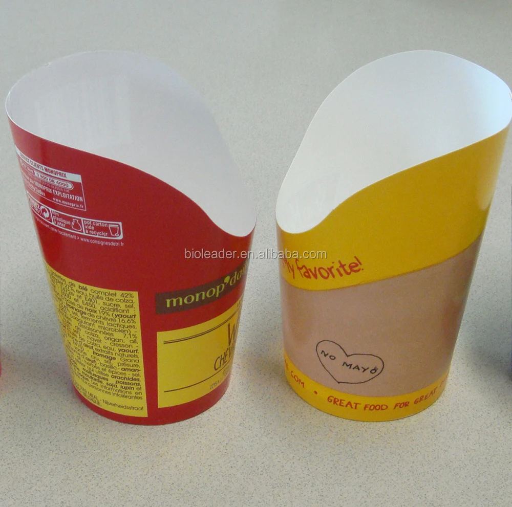 

Disposable French Fry Scoop Chip Paper Cup