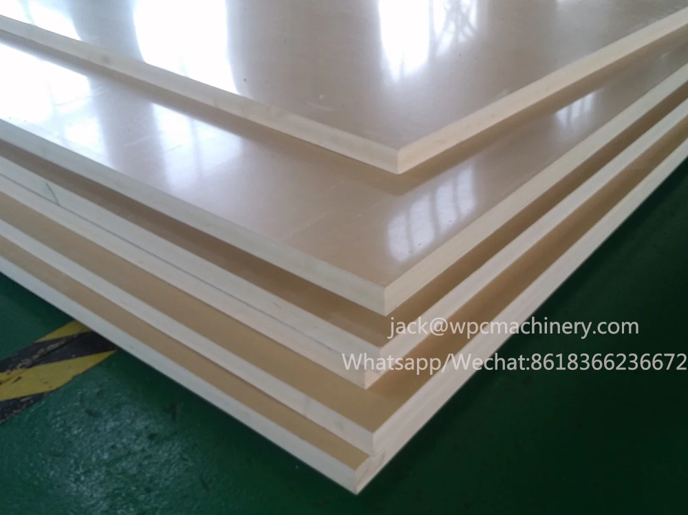 PVC wood plastic cabinets furniture panel production line