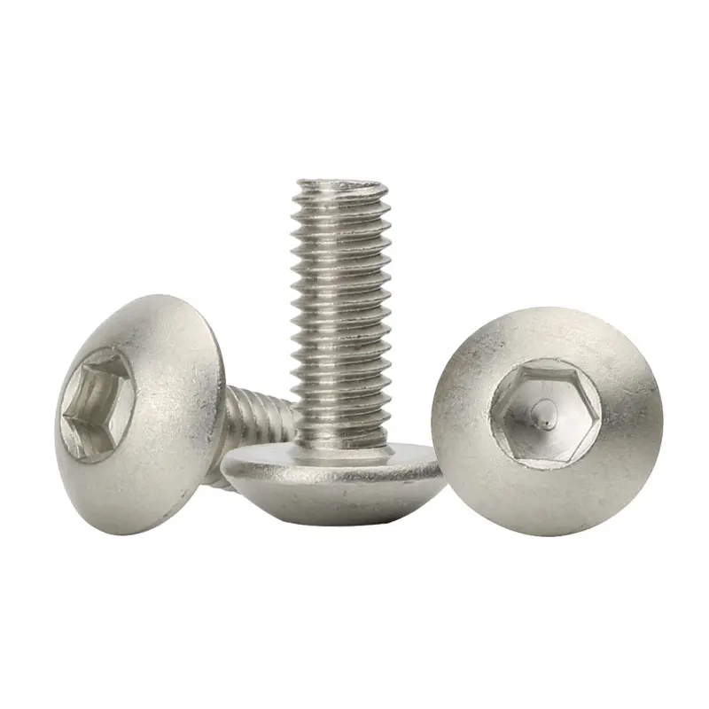1/4 in. x 1 in. Internal Hex Button Head Round Head Cap Screw