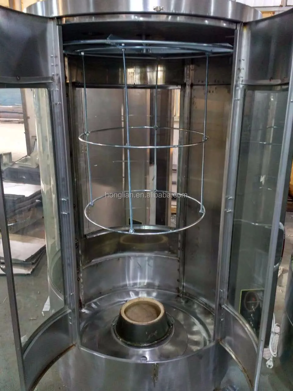 Stainless Steel Commercial Charcoal Chicken Rotisserie/chicken