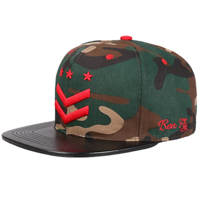 digital camo flat bill hat