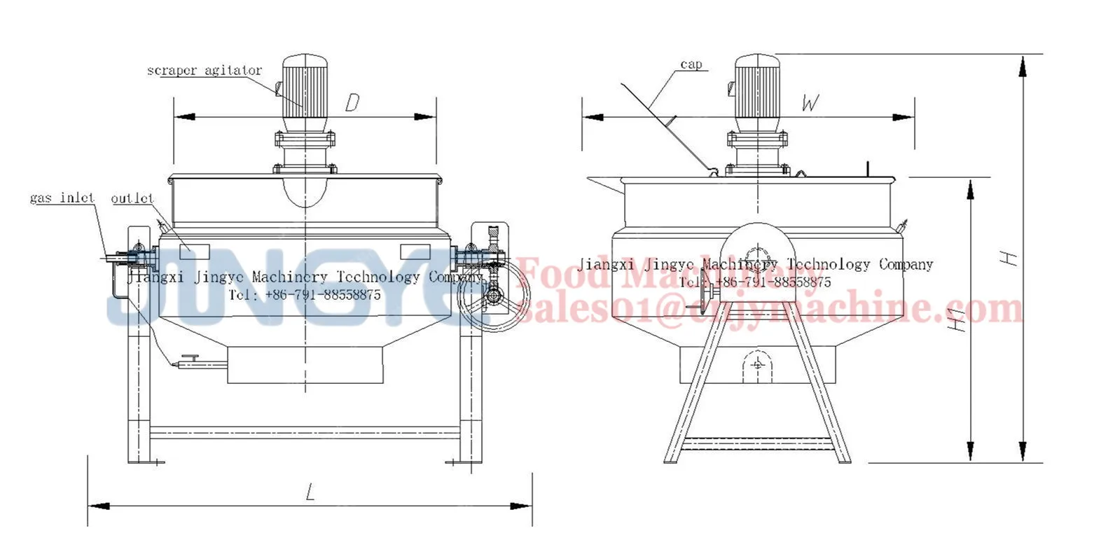 Tomato Sauce Process Machine Sauce Cooking Equipment Sauce Stirrer