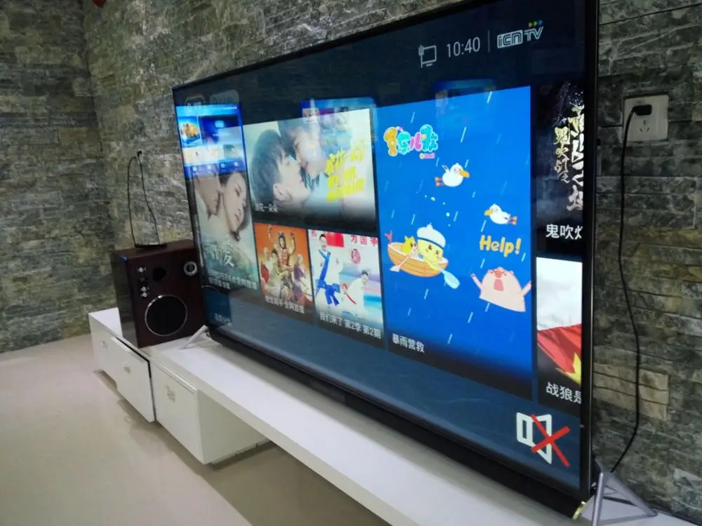 Dvb-t A+ Screen Uhd 75 Inch Screen 4k 1+8g Smart Led Tv With Sound Bar