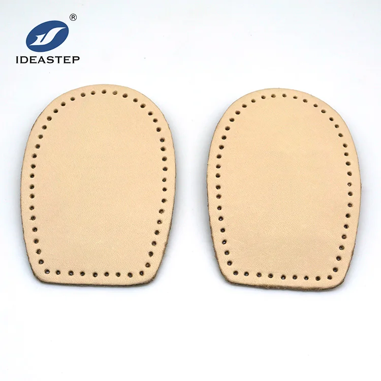 

Ideastep High quality cycling good genuine leather latex foot care heel shoe cushion pads insoles, Brown