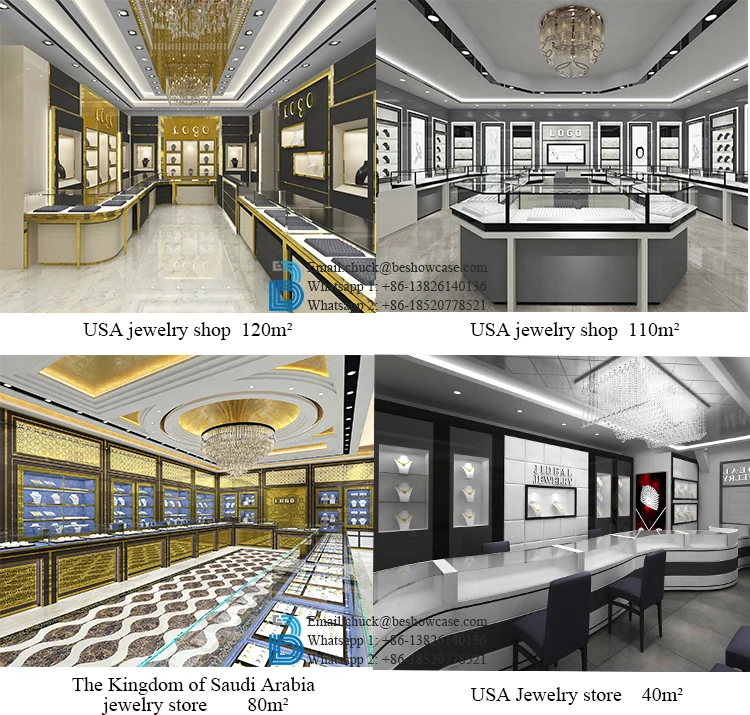 Guangzhou Factory Direct Fancy Jewelry Store Metal Showcase Buy