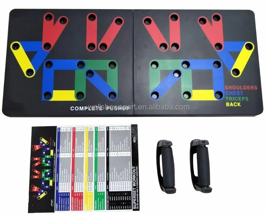 
Wellshow Sport Multi Function Power Press Push Up Bar Trainer System Wholesale 