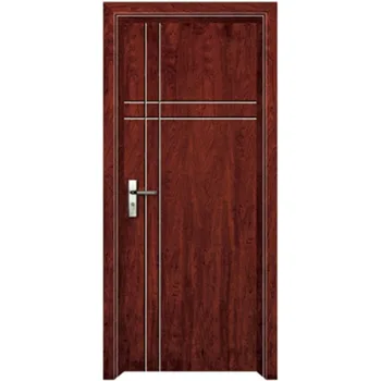 Modern Style Popular Wooden Interior Glass Simple Teak Wood Door