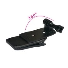 New Gopro Accessories 360 Degree Rotary Backpack Hat Clip Fast Clamp Mount For GoPro Hero 4 3+ 2 SJ4000 sj5000 GP138A