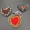 3D new design sequin heart Nail bead patch applique sequin patches