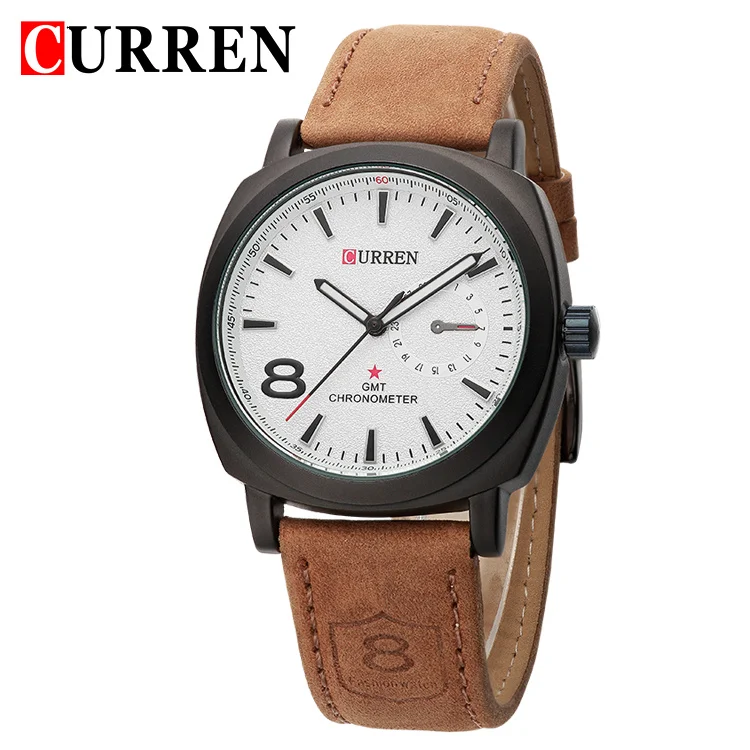 

Curren 8139 luxury brand quartz watches Miltiary Casual Fashion Leather wristwatches reloj masculino men sports Watch