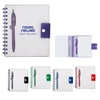 New classic A5 size soft plastic frame spiral loop winder built in ball pen model snap button close up wide journal writing book
