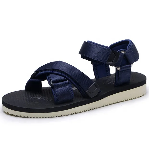 

professional sandal manufacturer Men's adjustable summer sandals with hook and loop, Customized color