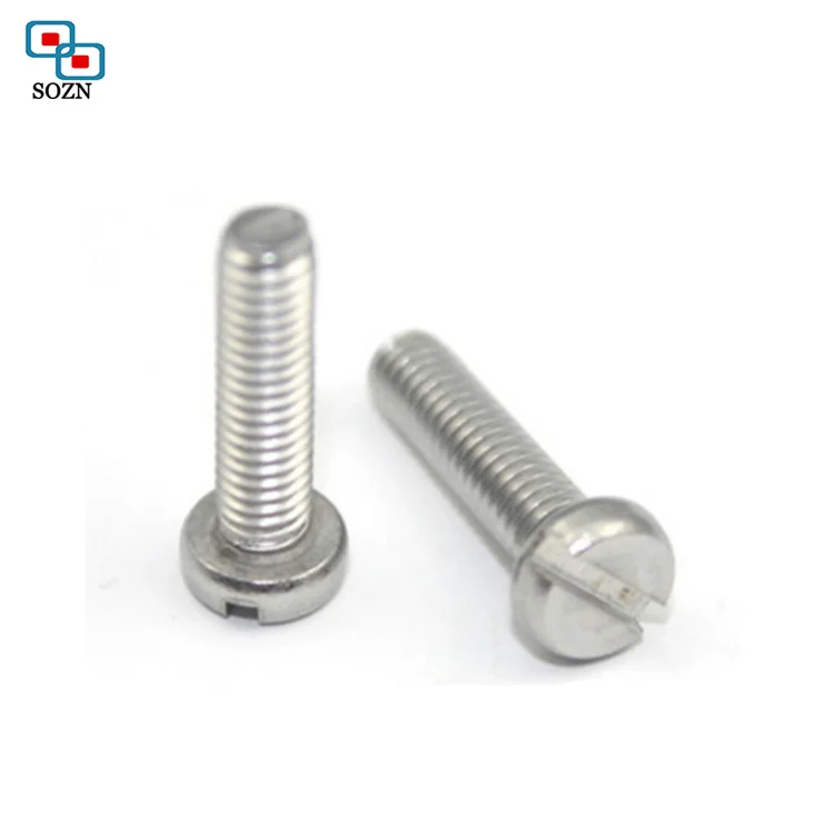 
Fasteners DIN912 Stainless Steel Zinc Plated Slotted Cheese Head Countersunk Screw 