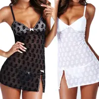 

Women Lace Dresses Lingerie Nightwear Underwear Babydoll Sleepwear G-string Mini Dress