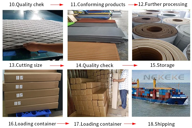 6mm Gray Rhombus Boat EVA Foam Flooring Teak Deck Pad Sheet