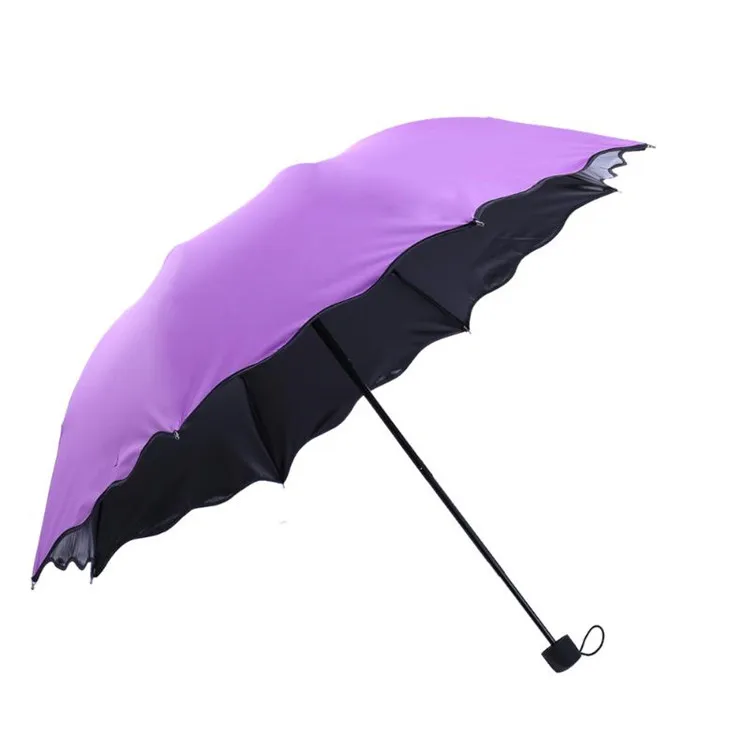 

Changing umbrella promotional purple magic print umbrella for car, Customized color