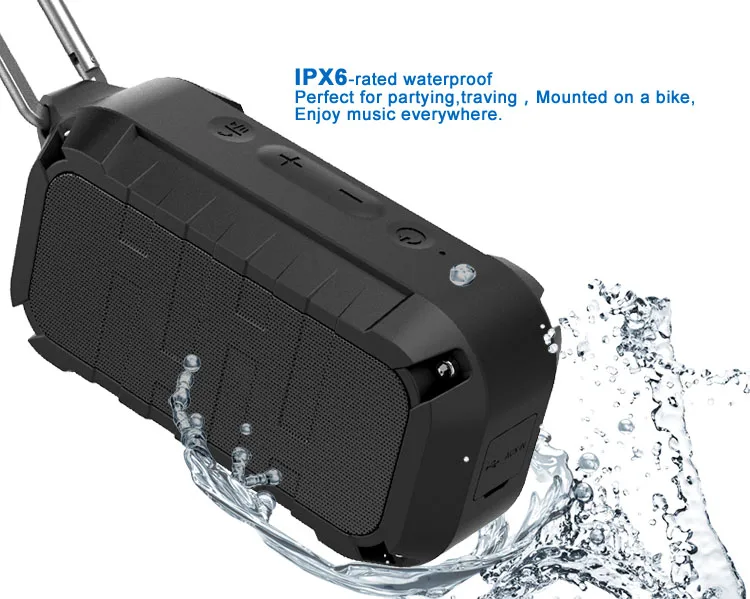 OEM Factory Portable Mini Waterproof Wireless Bluetooth Speaker IPX6 Rated Underwater Speaker - ANKUX.COM