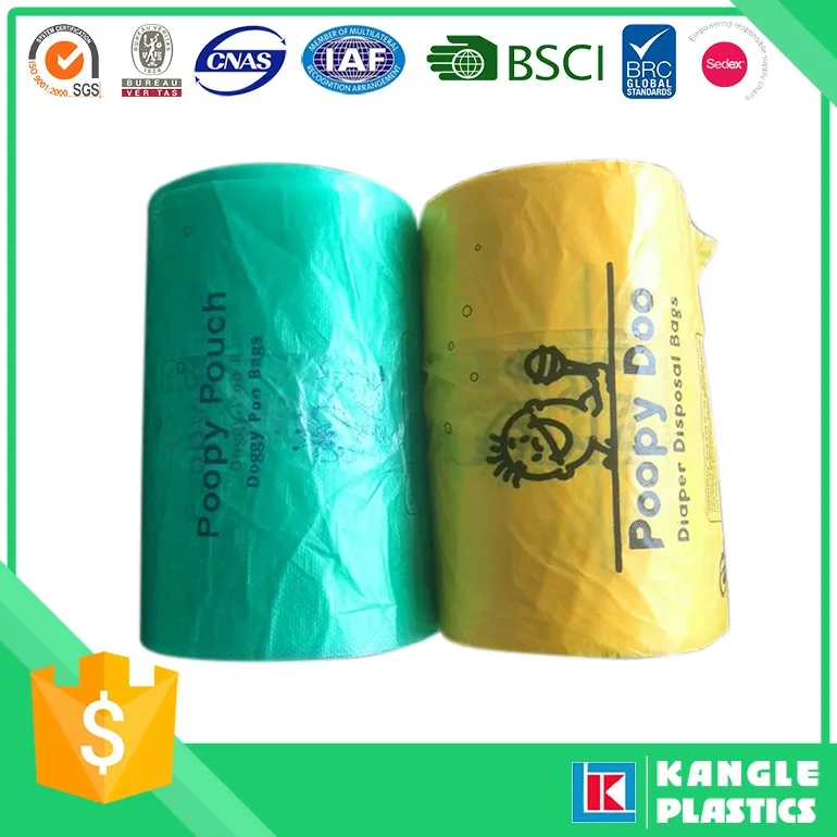 Biodegradable bone shaped pet plastic roll bag dispenser