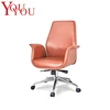 Red Genuine leather HIgh end Ergonomic Executive chairs for Wholesale retail
