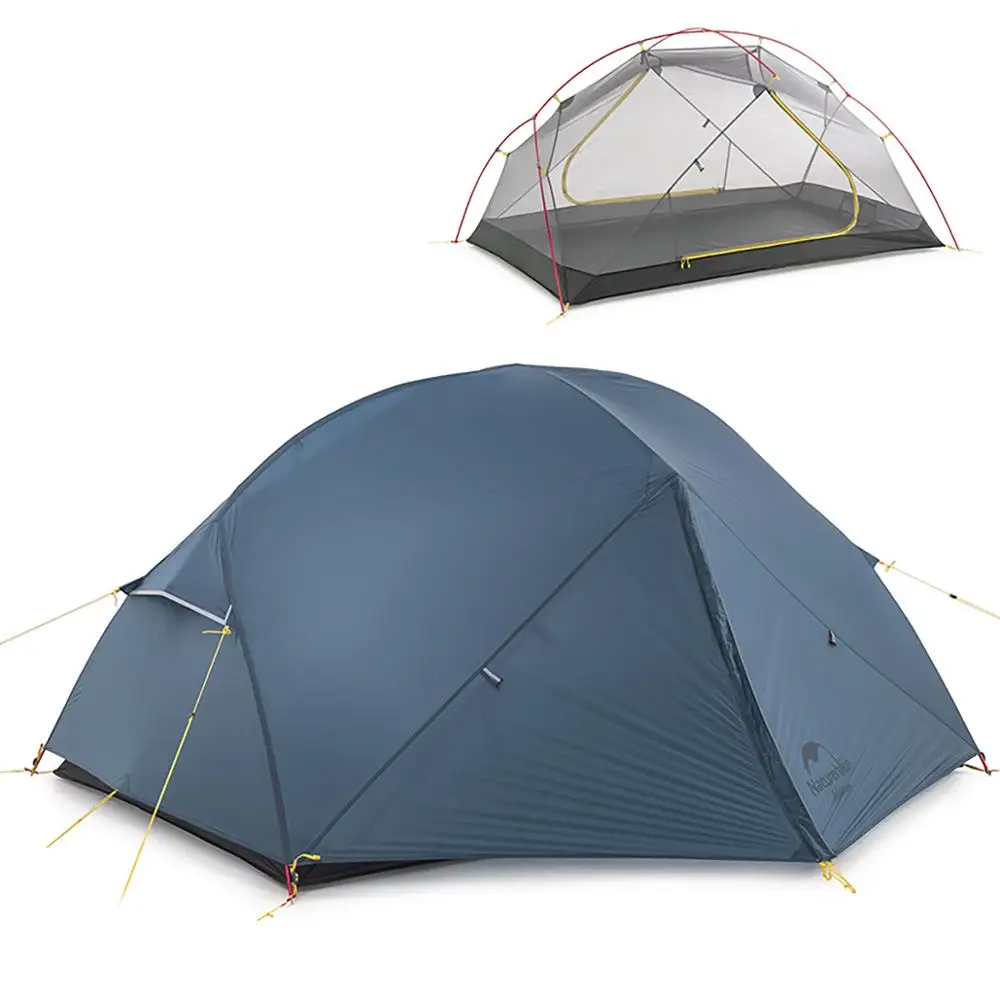 

Naturehike Mongar outdoor camping Ultralight 15D nylon 2 - 3 man Tent, Dark blue