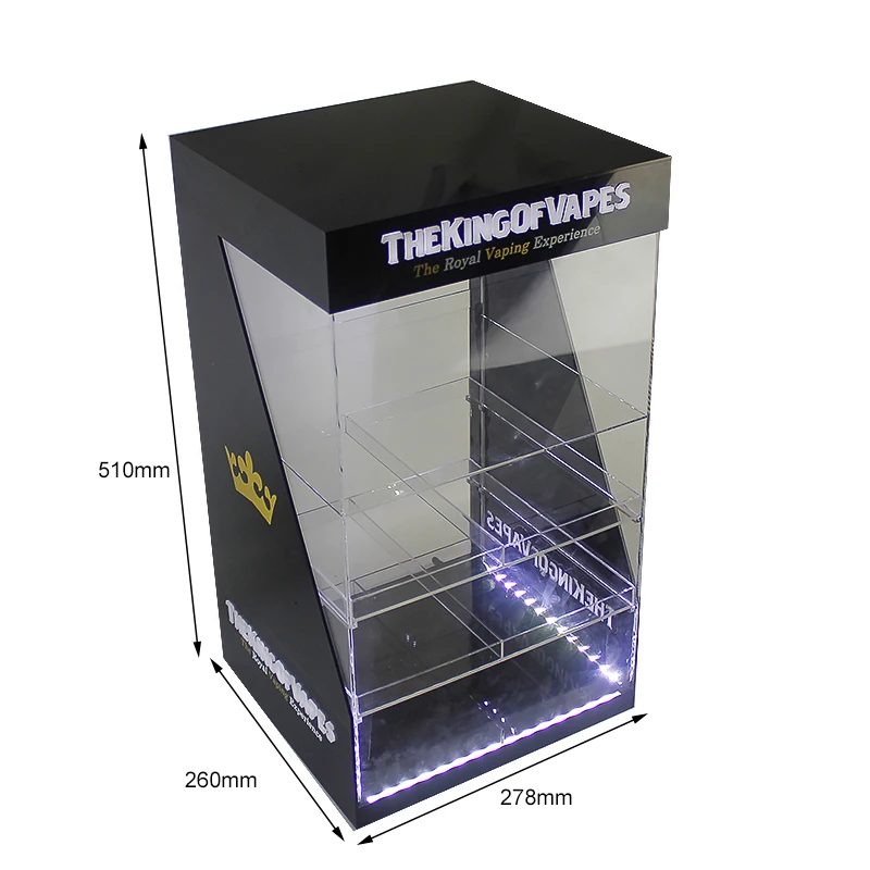 Custom Led Vape Cartridge Display Case/30ml E Liquid E Juice Bottles