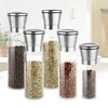 new arrival 180ml 300ml 500ml pepper salt grinder with borosilicate glass bottle