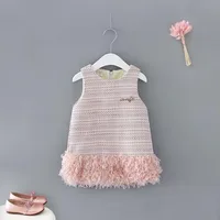 

Baby Girl Boutique Dress Latest Design Sleeveless Girl Dress for winter baby clothing girl