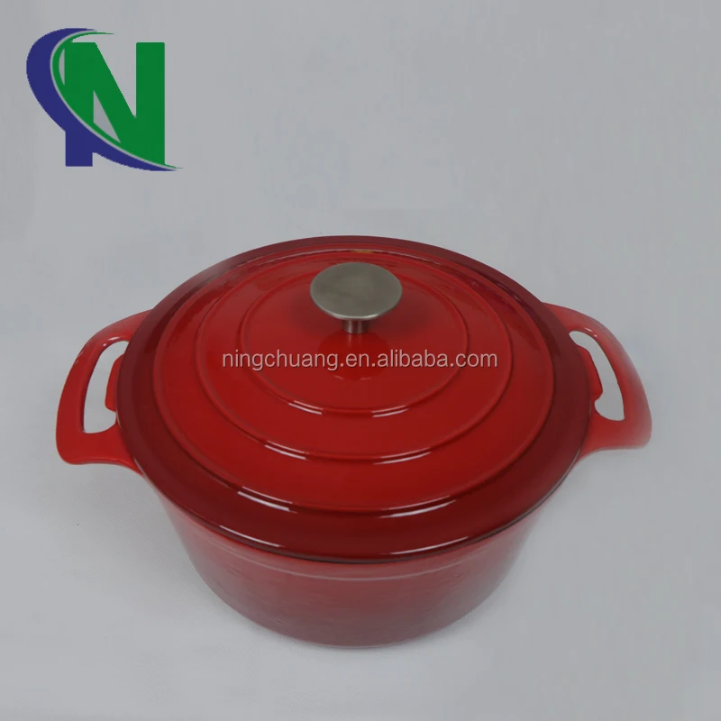 Esmalte Utensilios De Cocina De Hierro Fundido Cazuela Olla De Hierro Fundido De Esmalte De Plata Cacerola Sartén