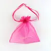 Modern style many patterns adjustable custom made satin organza bags pouches