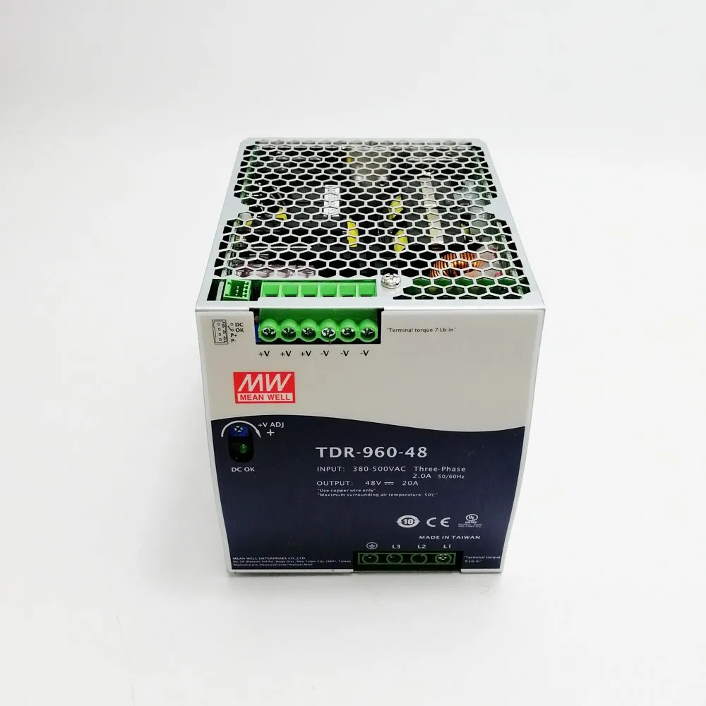 Meanwell 960w Din Rail With Pfc Function Tdr96048 48v Power Supply