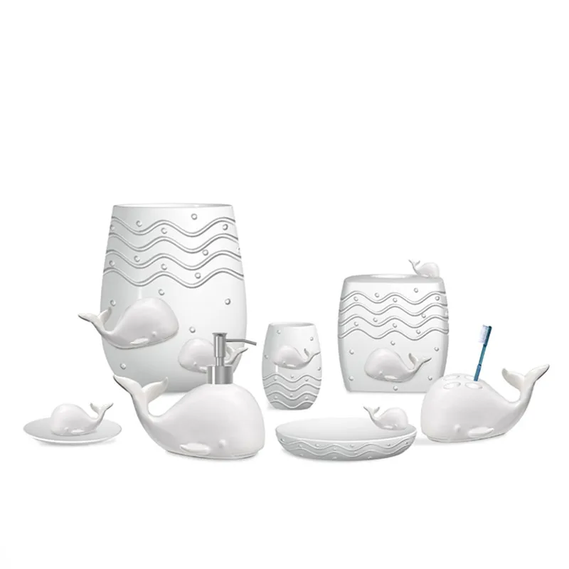 Polyresin Animal Bathroom Dolphin Bathroom Set Factory Buy Dolphin
