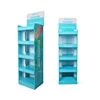 Automatic Assembly Creative 4-Shelf Corrugated Cardboard Display Shelf, Pop Up Cardboard Display Stand for Promotion