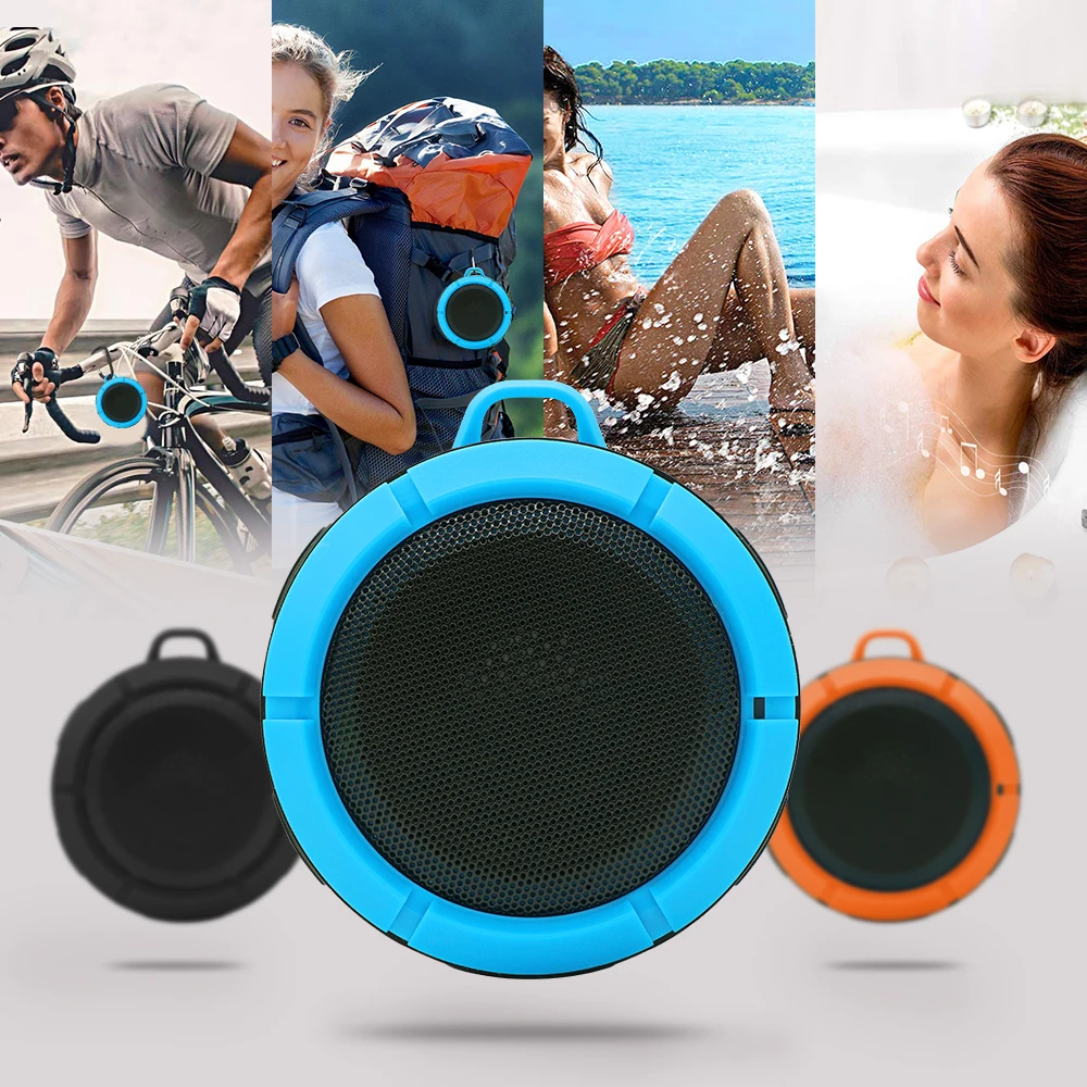 Stylish Portable IPX7 TWS 5.0 Waterproof Bluetooth Speaker with FM Radio Microphone - ANKUX.COM