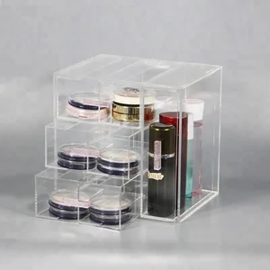 Factory Supply Transparent Acrylic Makeup Organizer Acrylic Display Stand