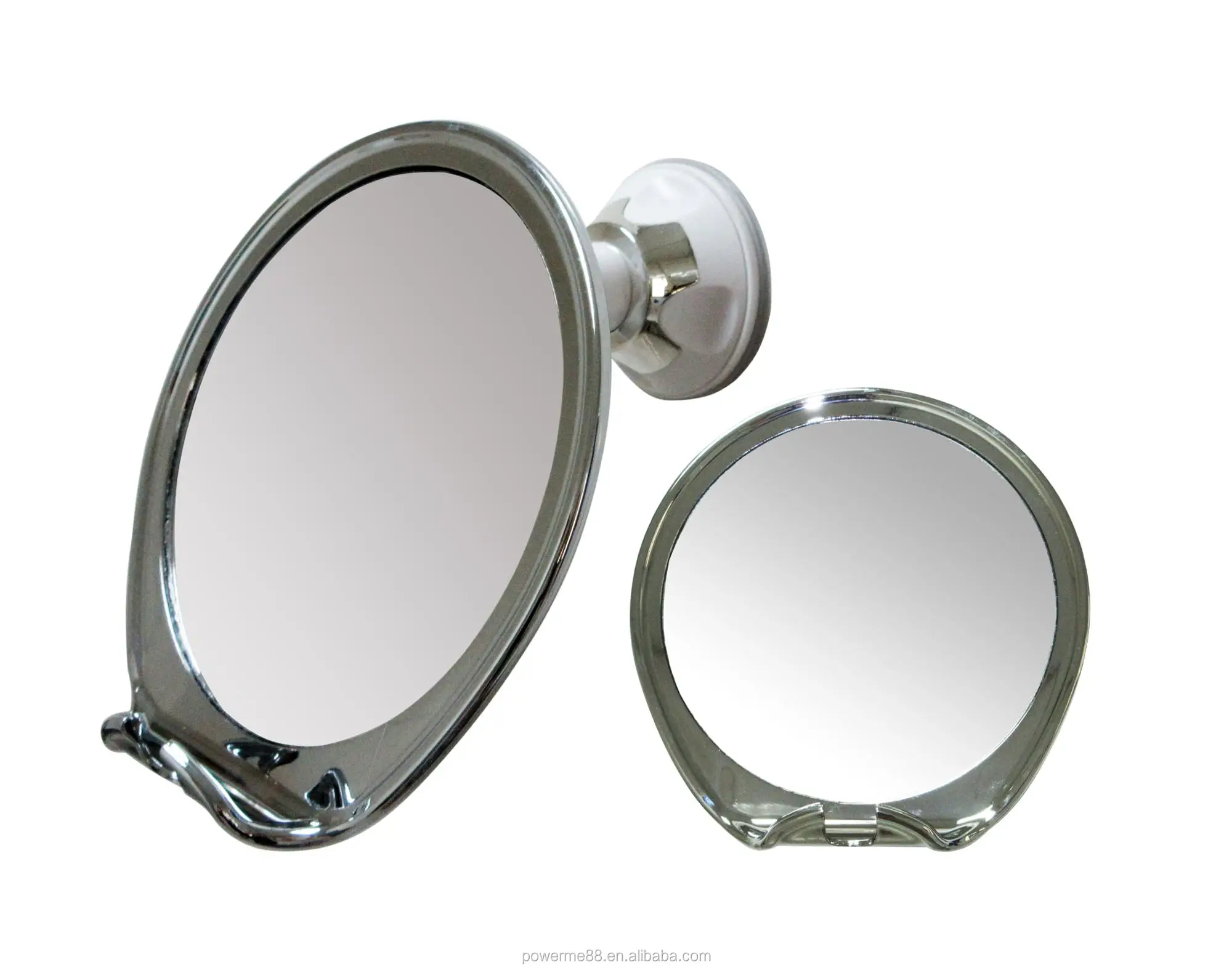 Chrome Anti Fog Shower Mirror Suction Cup Fog Proof Shaving Mirror