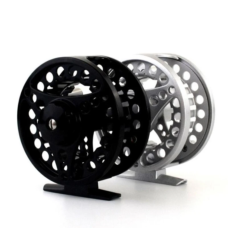 

Sizes Full Metal High Quality Aluminum Alloy Wheels All Sizes Fly Fishing Tools Fly Fishing Reel, Silver ,black