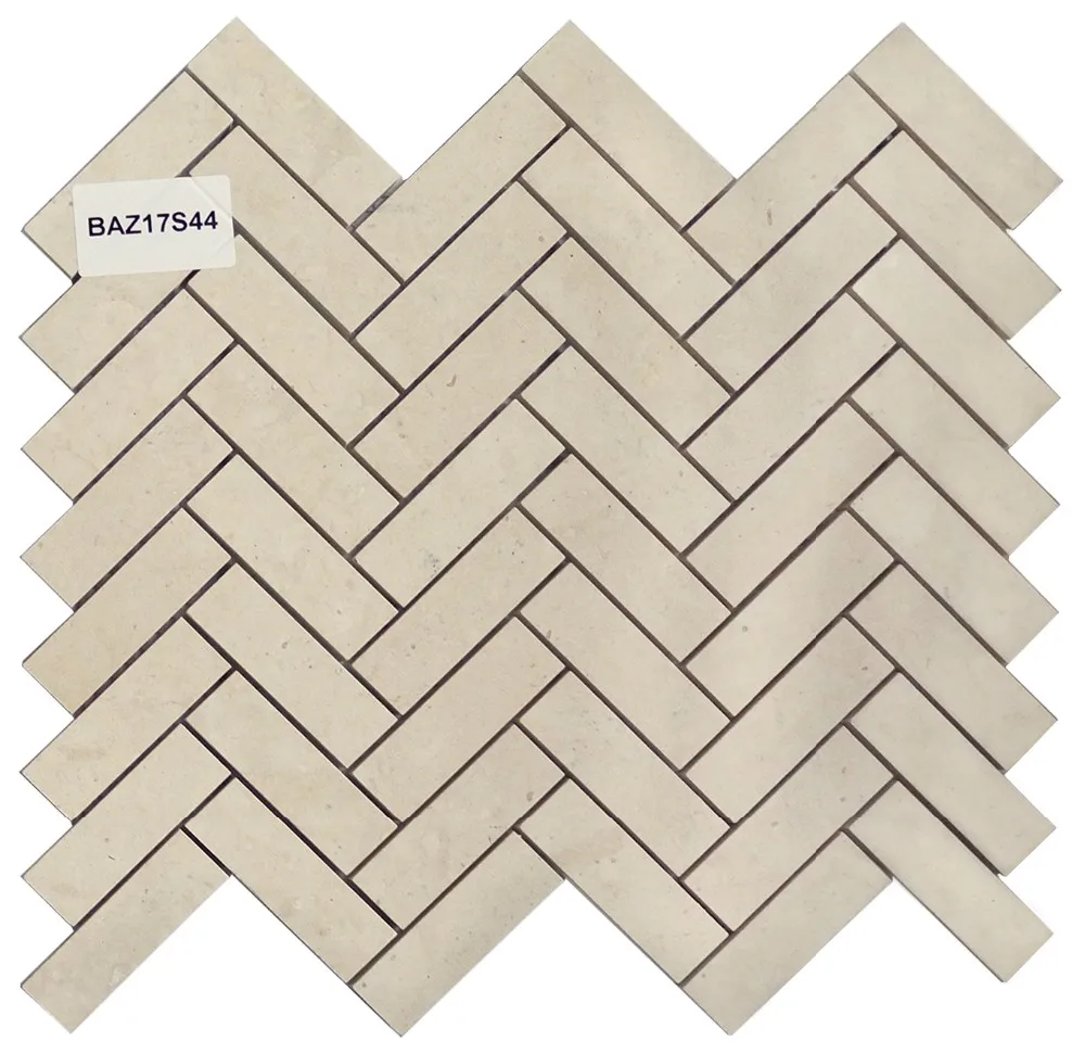Tunisia beige stone mosaic natural stone tile for outdoor