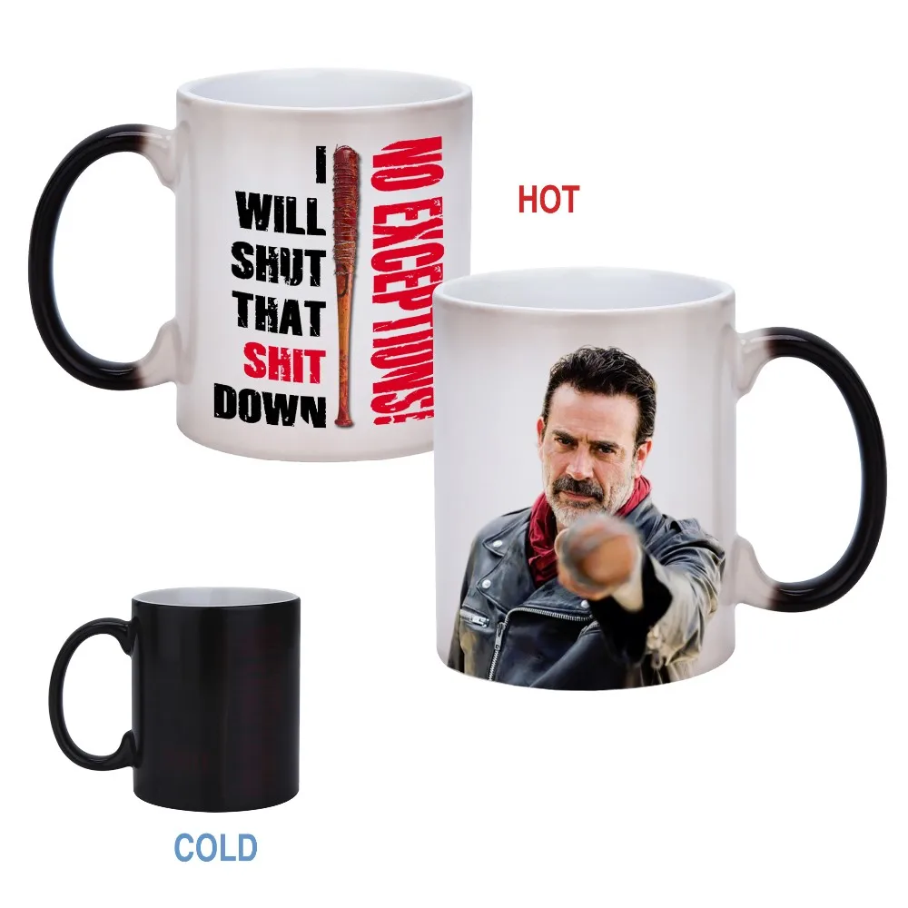 

Auplex Wholesale 11 OZ Low Price Good Quality Sublimation Blank Ceramic Magical Mug With Handle, Customized color