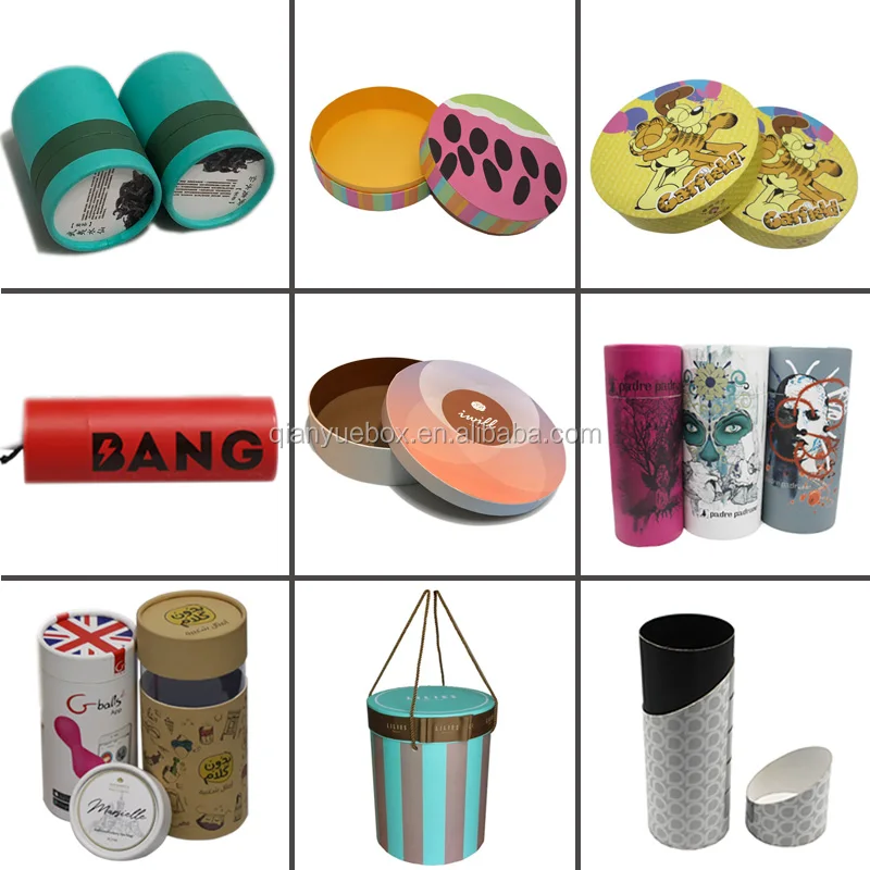 Round Kraft Postal Mailing Packaging Paper Tube With Plastic Caps