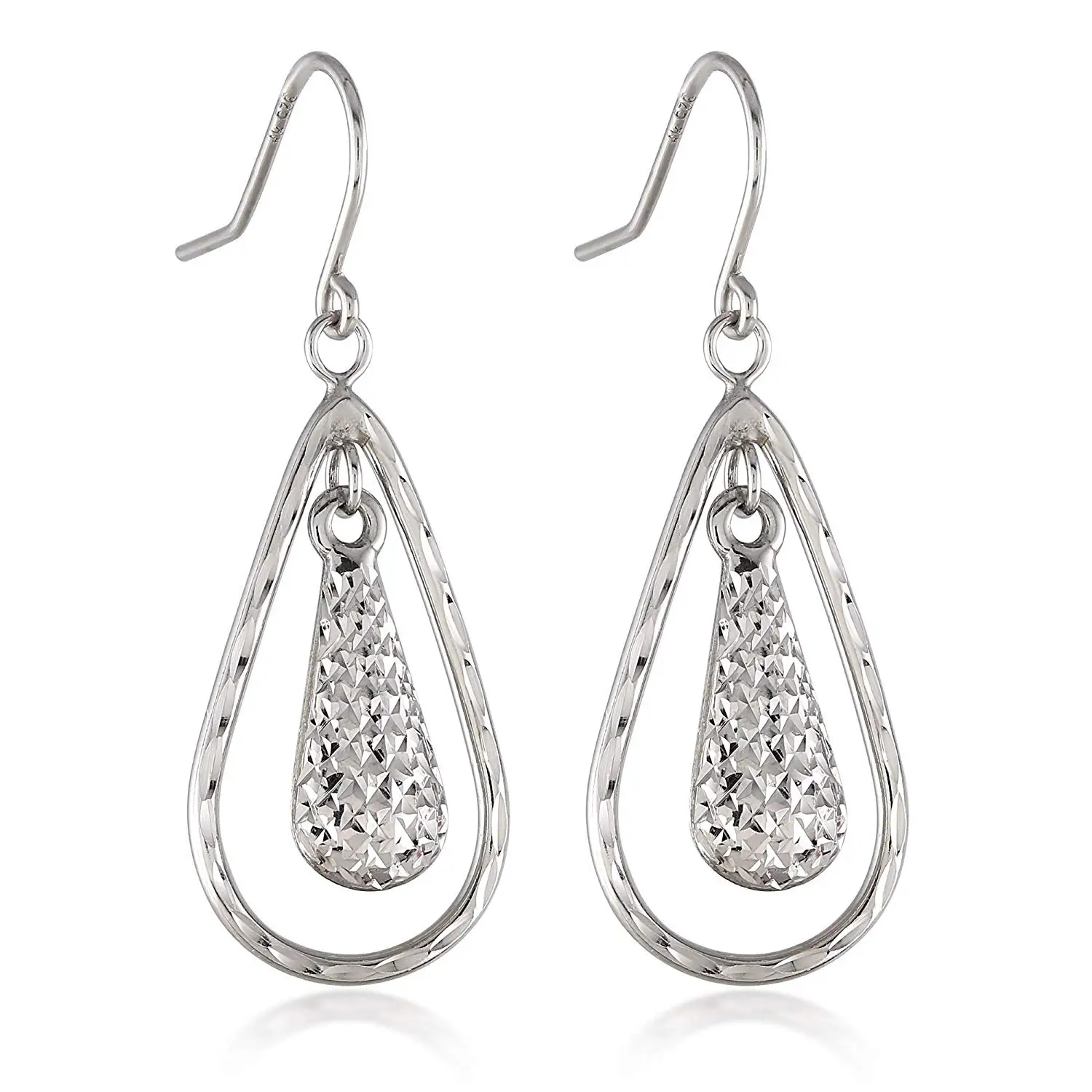 Zephyrr Earrings Jewellery Silver Heavy Weight Hook Dangler with Tassel For Girls and Women