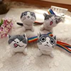 Cute Cats Stuffed Cotton Key Chain Ring