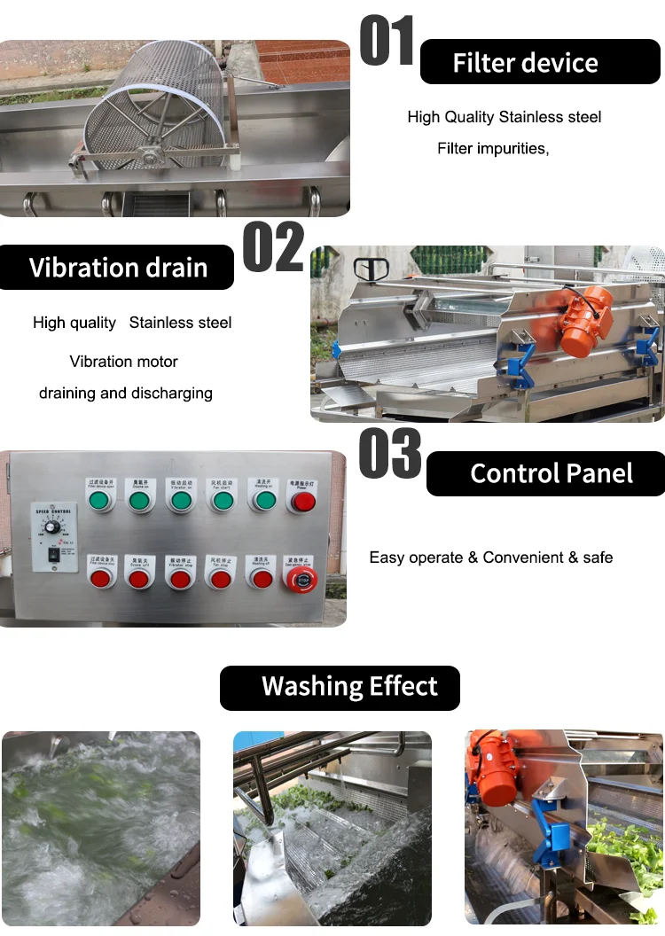 Automatic Ozone Bubble Vegetable Washing Machine Date Washing Fruit Washer Salad Washing machine