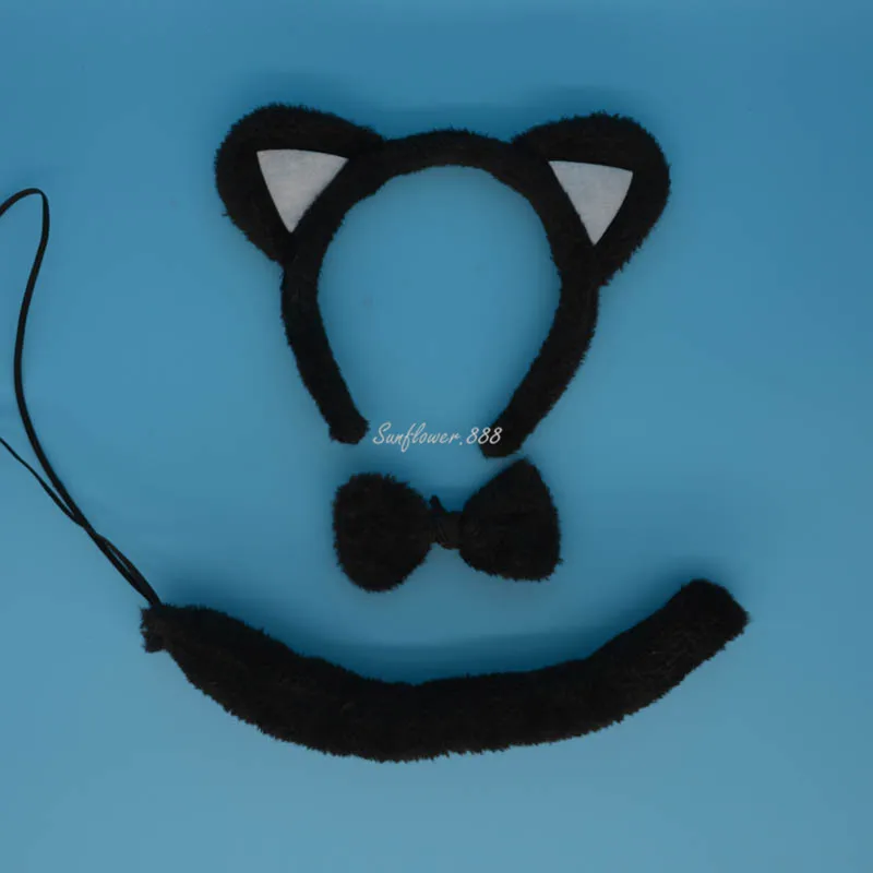 Animal Cat Ear Headband Bow Tail Halloween Party font b Fancy b font font b Dress
