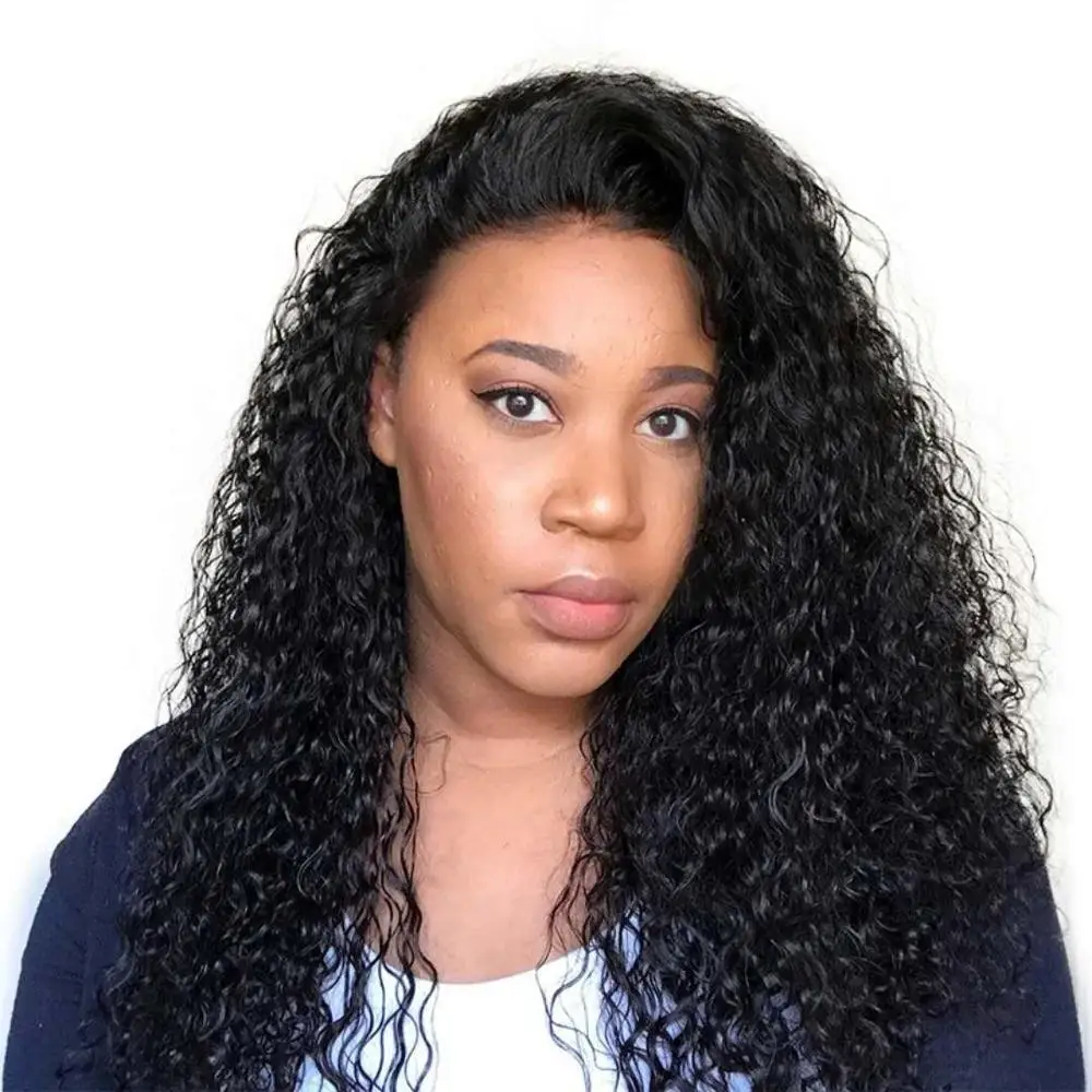 

10A grade Glueless 180% density Brazilian Curly Full Lace Human hair Wigs