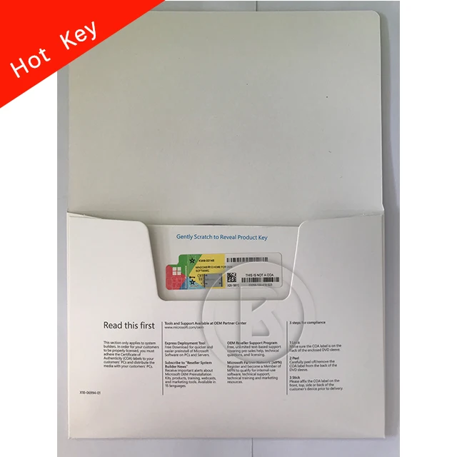 

Windows 10 Home OEM Full Package English version DHL Free Shipping Windows 10 Home