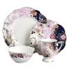 Grace 16-piece luxury breakfast table set ceramic chinaware for restaurants