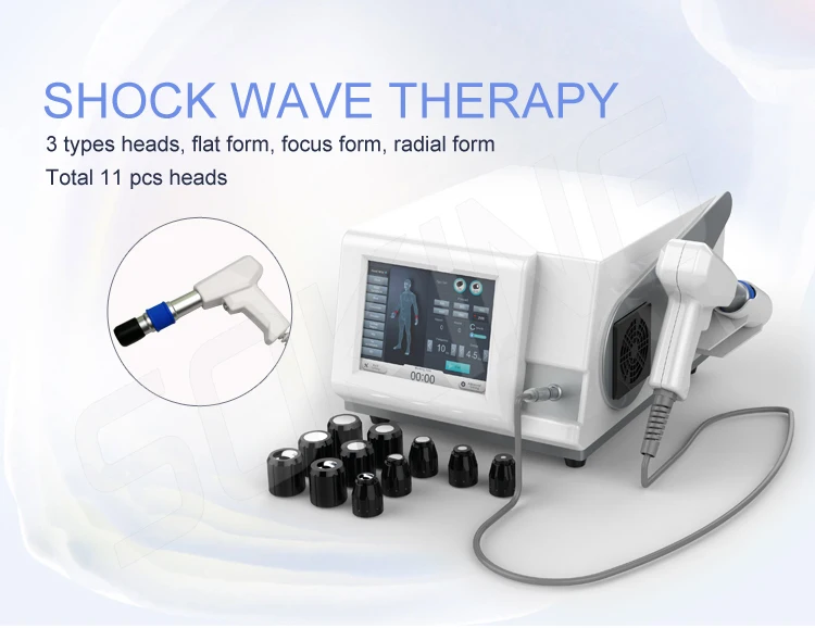 11 Work Heads Focused System Shock Wave Lithotripsy Slimming Apparatus ...