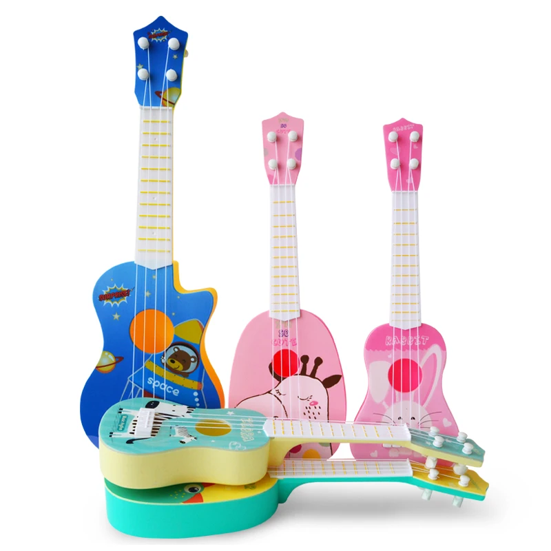 Newest Kids Funny Ukulele Musical Instruments Mini Guitar Montessori Toys Gifts 